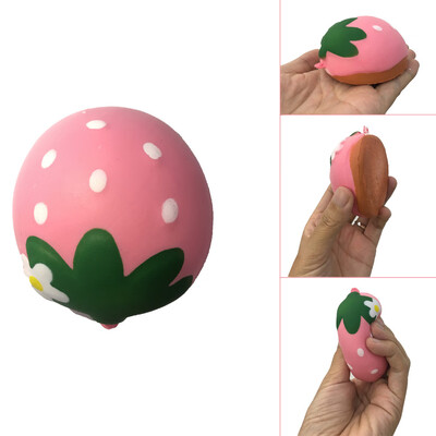

Gotoamei Chocolate Strawberry Scented Slow Rising Collection Squeeze Stress Reliever Toy