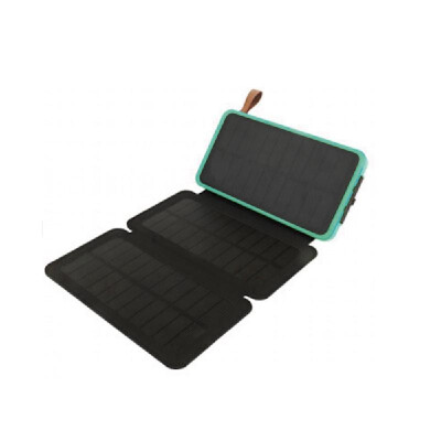 

Solar Power-Bank Portable Waterproof Solar Charger Outdoor Dual USB Ports Foldable Phone Charger