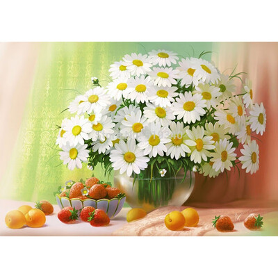 

45X32cm 3D DIY Diamond Painting Embroidery Mosaic Painting Square Drill Full Rhinestone Drawing Chrysanthemum
