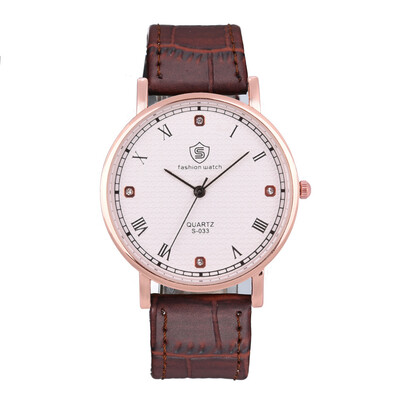 

Mens fashion business diamonds Roman scale watch stone