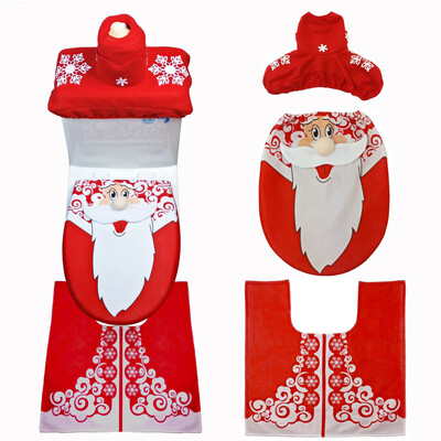 

Gobestart New Christmas Decoration Christmas Snowman Lid Single Toilet Cover