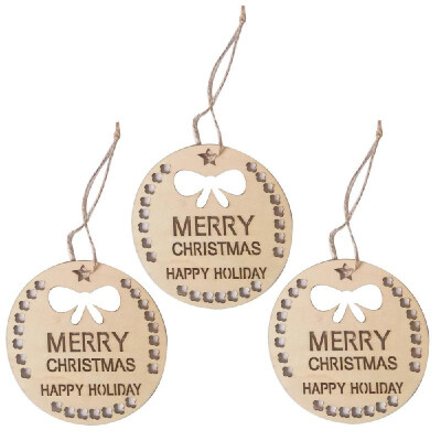 

Wooden Crafts Christmas Tree Hanging Pendants Ornaments Party Decor Wedding Supplies