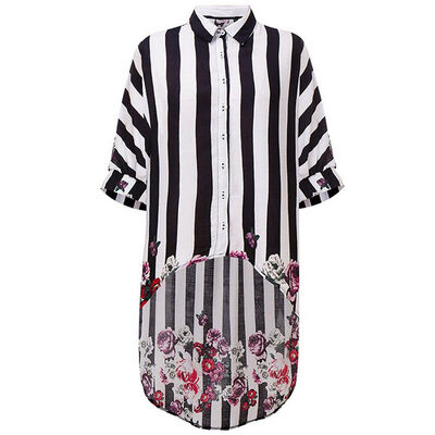 

Women Baggy Batwing Sleeve T Shirt Floral Casual Jumper Pullover Blouse Top