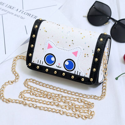 

Girls Hot Mini Animal Cat Design Soft Women Cross-body Handbag Fashion Girls Kids PU Shoulder Messenger Bag