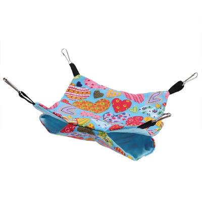 

Greensen 2 pcs set Hamster Warm Canvas Hammock Hanging Swing Bed