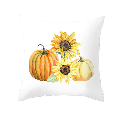 

Siaonvr Fall Halloween Pumpkin Pillow Case Waist Throw Cushion Cover Sofa Home Decor