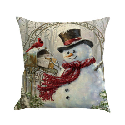 

Tailored Christmas Pillow Cover Pillowcases Decorative Sofa Cushion Cover 45x45cm