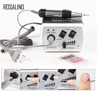 

ROSALIND 35W Black Electric Nail Art Drill Machine Nail Equipment Manicure Pedicure Files Electric Manicure Drill & Accessory