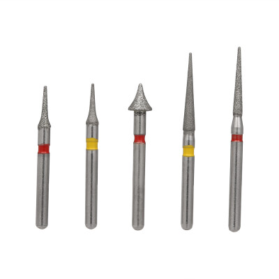 

5pcsset Dental High Speed Diamond Burs Orthodontic Interproximal Enamel Set Dentist Tools Dental Lab Material