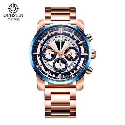 

Augustus OCHSTIN multi-function three-eye calendar multi-function steel mens watch mens watch