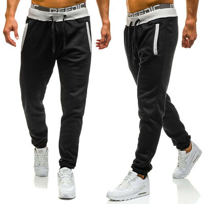 

Mens Slim Fit Tracksuit Sport Gym Skinny Jogging Joggers Sweat Pants Trousers