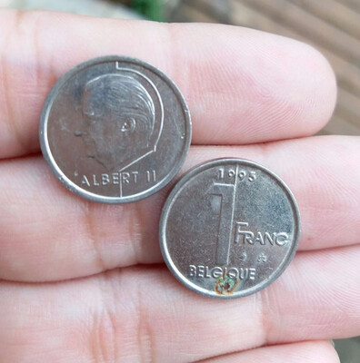 

18mm New Series Belgium 1 Franc coin European