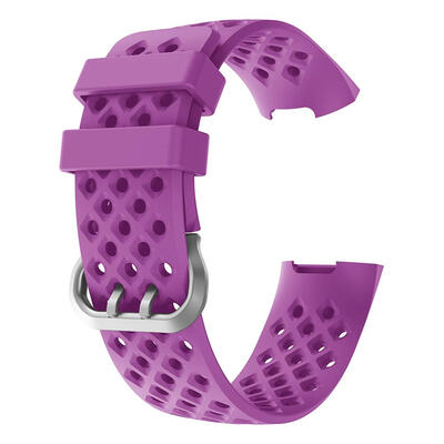 

Silicone Porous Adjustable Watch Band Bracelet Strap for Fitbit Charge 3