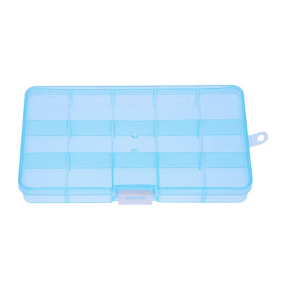 

Plastic Clear Rings Earrings Storage Box Detachable Organizer Jewelry Case