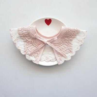 

Toddler Cotton Baby Bibs Boy Girl Saliva Towel Kids Bib Feeding Lace