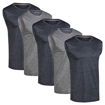 

Toponeto Mens Solid Color Sport Slim Fit Vest Sleeveless Top Patchwork Shirt Blouse