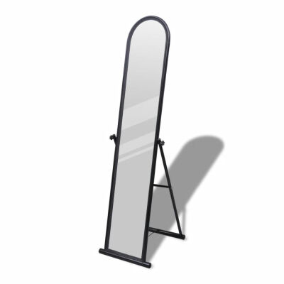 

Free Standing Floor Mirror Full Length Rectangular Black