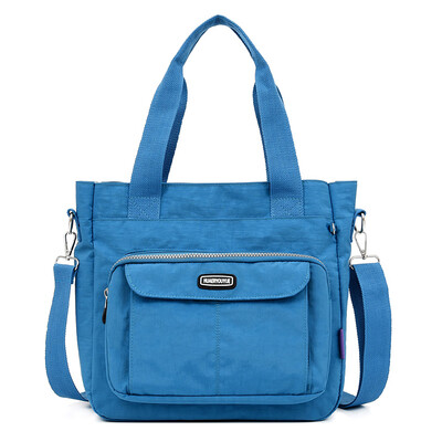 

Large capacity Oxford single shoulder canvas bag lady slanting waterproof nylon bag leisure mother bag