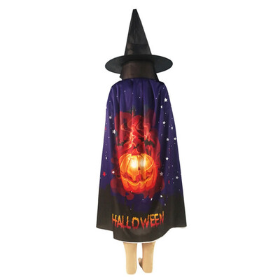 

Witch Wizard Cope Cloak Halloween Costume Kids Masquerade Dress Up Cloak Cos Props