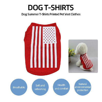 

Dog Shirt Dog T-Shirts Dog Summer Clothes Printed Pet Vest Clothing Party Apparels Pet Summer Clothes for Small Puppy Dogs Cats Su