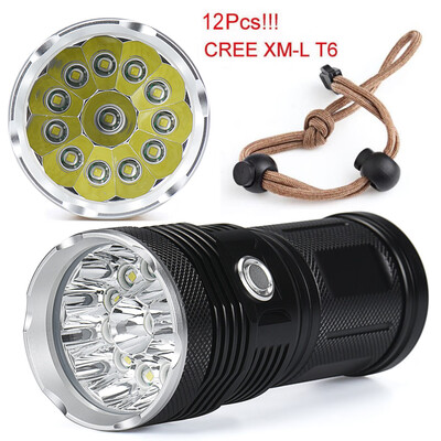 

Saidsome 30000LM 12 x XM- T6 LED Flashlight Torch 4x 18650 Hunting Light Lamp Lot flashlight lamp