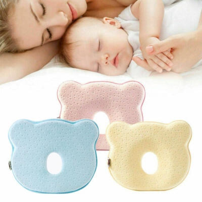 

Baby Boys Girls Soft Memory Foam Pillow Prevent Flat Head Neck Sydrome Sleeping Cushion