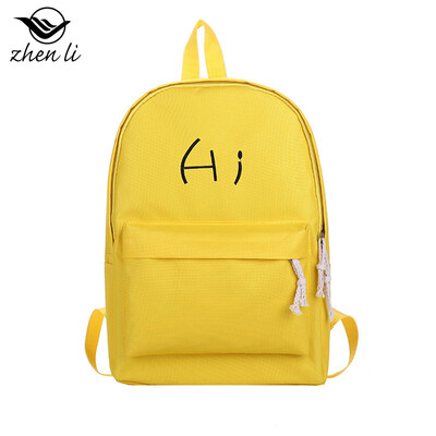 

Explosion supply bag female new Korean fashion letter canvas womens backpack