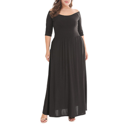 

One Word Collar High Waist Slit Knitted Dress