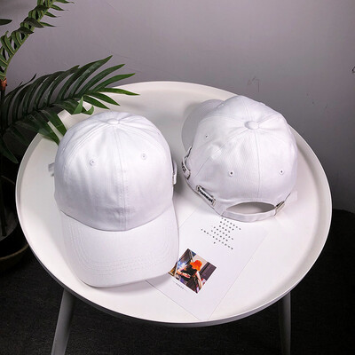 

Hats Female Korean Edition Simple Embroidery Pure Duck Tongue Cap Men&Women Shade Baseball Caps in Spring&Summer