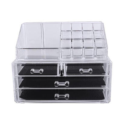 

Multi-check 4 Drawers Acrylic Makeup Case Cosmetics Display Box Organizer