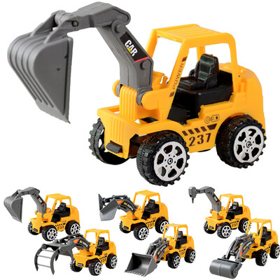 

Siaonvr 6 Pcs Play Vehicles Construction Vehicle Truck Cars Toys Set Friction Powered