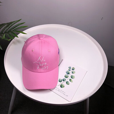 

Hat female Japanese couple students set up outdoor cap male Korean version of Harajuku letter embroidery baseball cap female tide