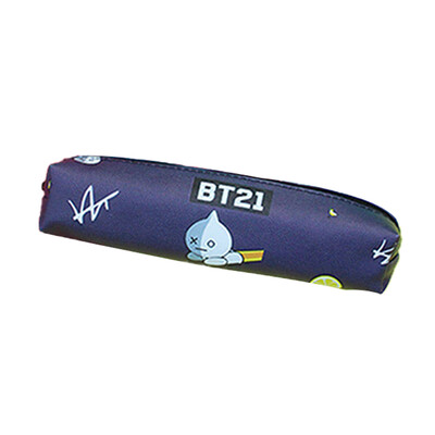 

Kpop BTS Pencil Case Zipper Cosmetic Bag Storage Bag PU Handbag Coin Bag Cartoon Image Pen Bag Hot Gift for ARMY