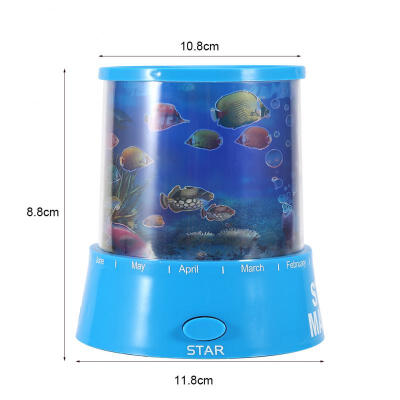 

Greensen Romantic LED Projector Lamp Ocean Sea Sleeping Night Light Room Decoration Kids Gift