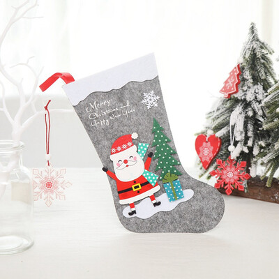 

1 Pcs Christmas Pretty Cute Lovely Paty Decoration Stocking Gift Bag Candy Case