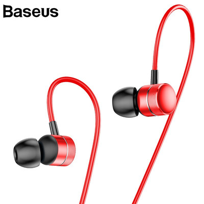 

Baseus H04 In-Ear Sport Earphones with mic for Xiaomi Samsung HuaWei Vivo Headse 35mm Mobile Phone Mp3 Earphone