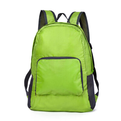 

2018 New Style Fashion Lightweight Solid Zipper Pack Waterproof Foldable Travel Backpacks Day Pack Bags Camping