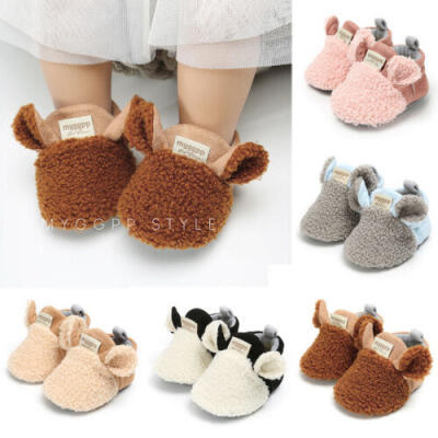 

New Baby Infant Kids Girl Bowknot Shoes Soft Sole Crib Prewalker Newborn Shoes