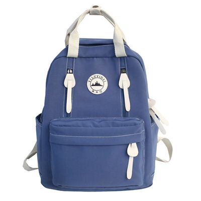 

Double shoulder bag female Korean version of campus student ins schoolbag ancient sense simple portable fashion leisure travel bac