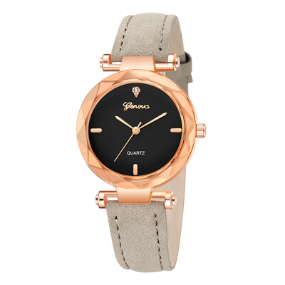 

High Quality Women Watches Geneva Irregular Dial Ladies Quartz Wristwatch Casual Leather Strap Clock Gift Relogio Feminino