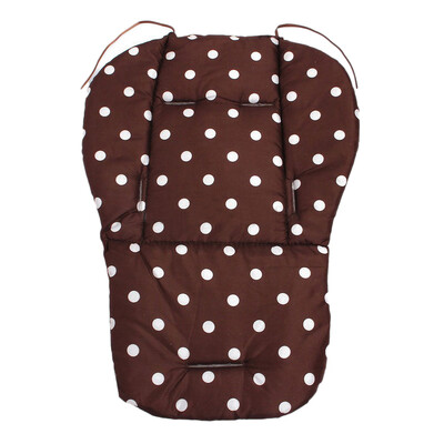 

Baby Infant Stroller Seat Pushchair Cushion Cotton Mat White Dot