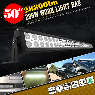 

50inch 288W LED Work Light Bar Straight Truck Offroad ATV SUV For Jeep Fog Lamp