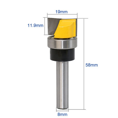 

1 Teilesatz Flush Trim Router Bit Gerade Schaft Fräsen Cutter Holz DIY Tool
