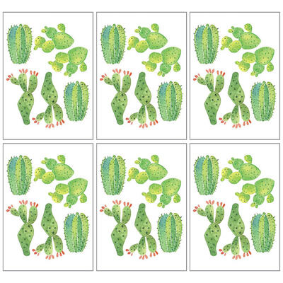 

6pcs PVC Mori Ins Leaf Wall Stickers Home Background Sofa Wall Art Decor