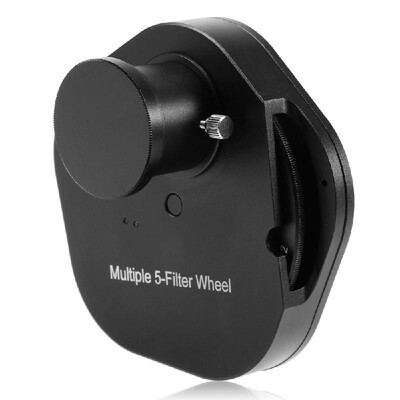 

125INCH 2INCH Eyepiece Filter Wheel Multiple 5-Filter Wheel Astronomy Telescope Accessory