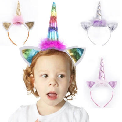 

Baby Cosplay Headband Unicorn Horn Head Band Party Kids Hair Headband Fancy Decoration