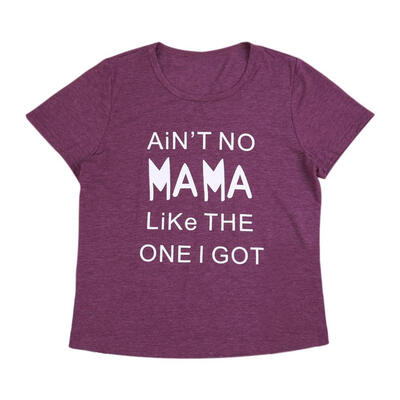 

Casual Women Family Matching Clothes Short Sleeve O-Neck T-shirt Basic Tops