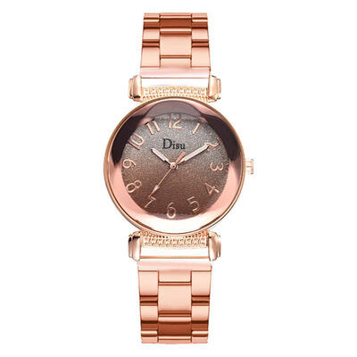 

Fashion Women Luxury Watch Rose Gold Stainless Steel Analog Quartz Wristwatch Ladies Female Luxurious Elegant Business Watches