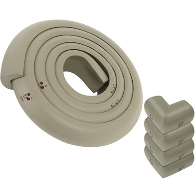 

Disney baby&baby safety bumper set baby anti-collision protection strip fashion gray 2m anti-collision strip 4 anti-collision angle to send double-sided adhesive 21604041