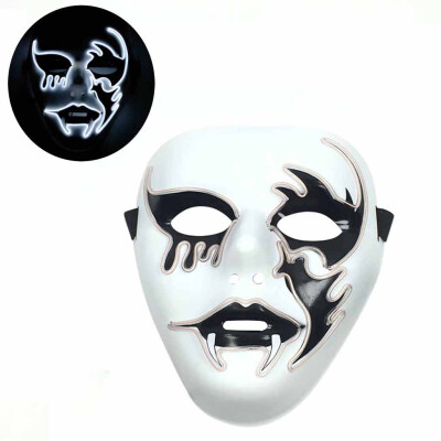 

Siaonvr Halloween Mask LED Masks Glow Scary Mask Light Up Dance Mask